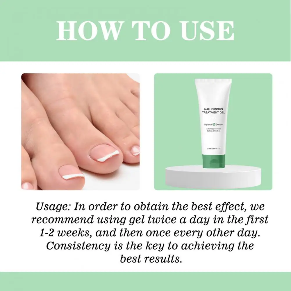 Nail Repair Gel Natural Nail Fungus Treatment Gel for Men Women Hydrating Moisturizing Repair Care Portable Multi-purpose