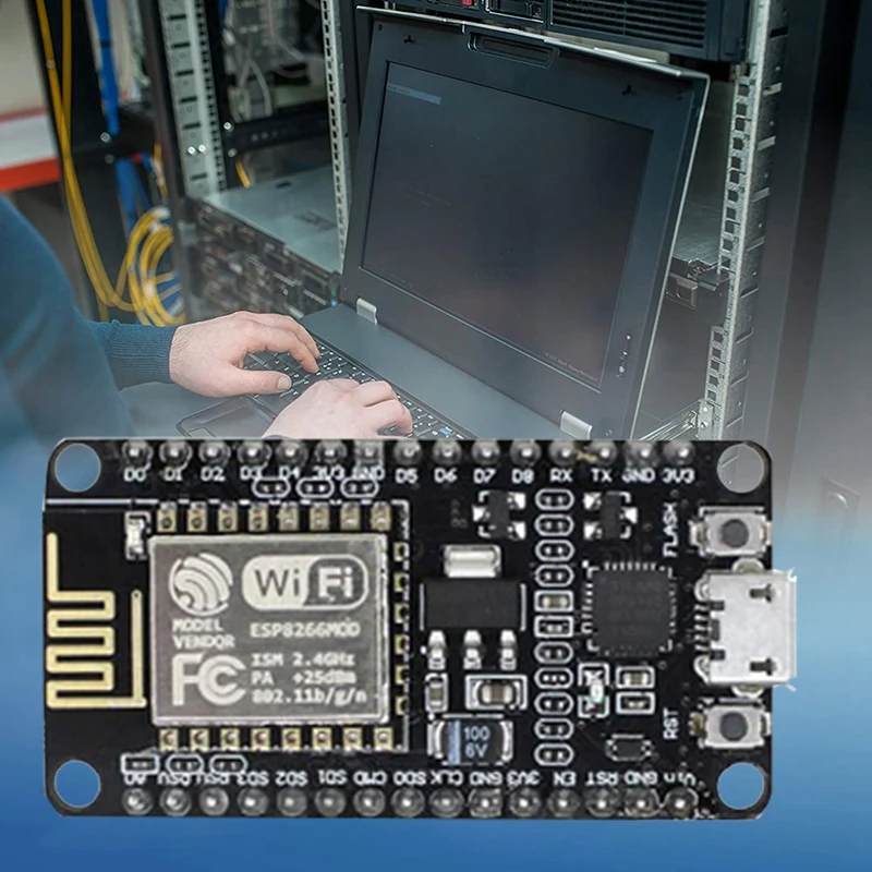 ESP-12E carte de développement noire ESP8266 CP2102 + 16X capteurs + coordinateur GT + USB vers port série Tech + 65 Jumper + jxBoard