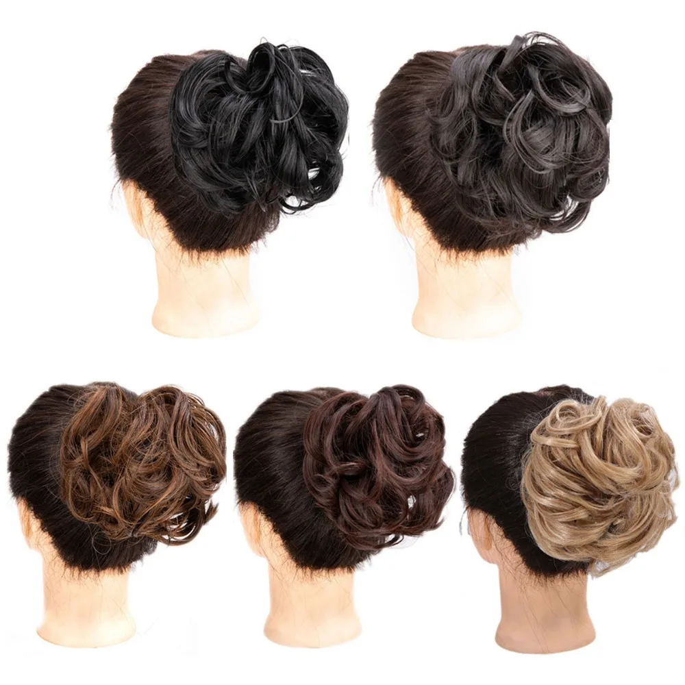 Extensions Updo Hairpiece Women Black Hair Accessories Synthetic Hair Bun False Hair Pieces Messy Curly Hair Bun Claw Chignon