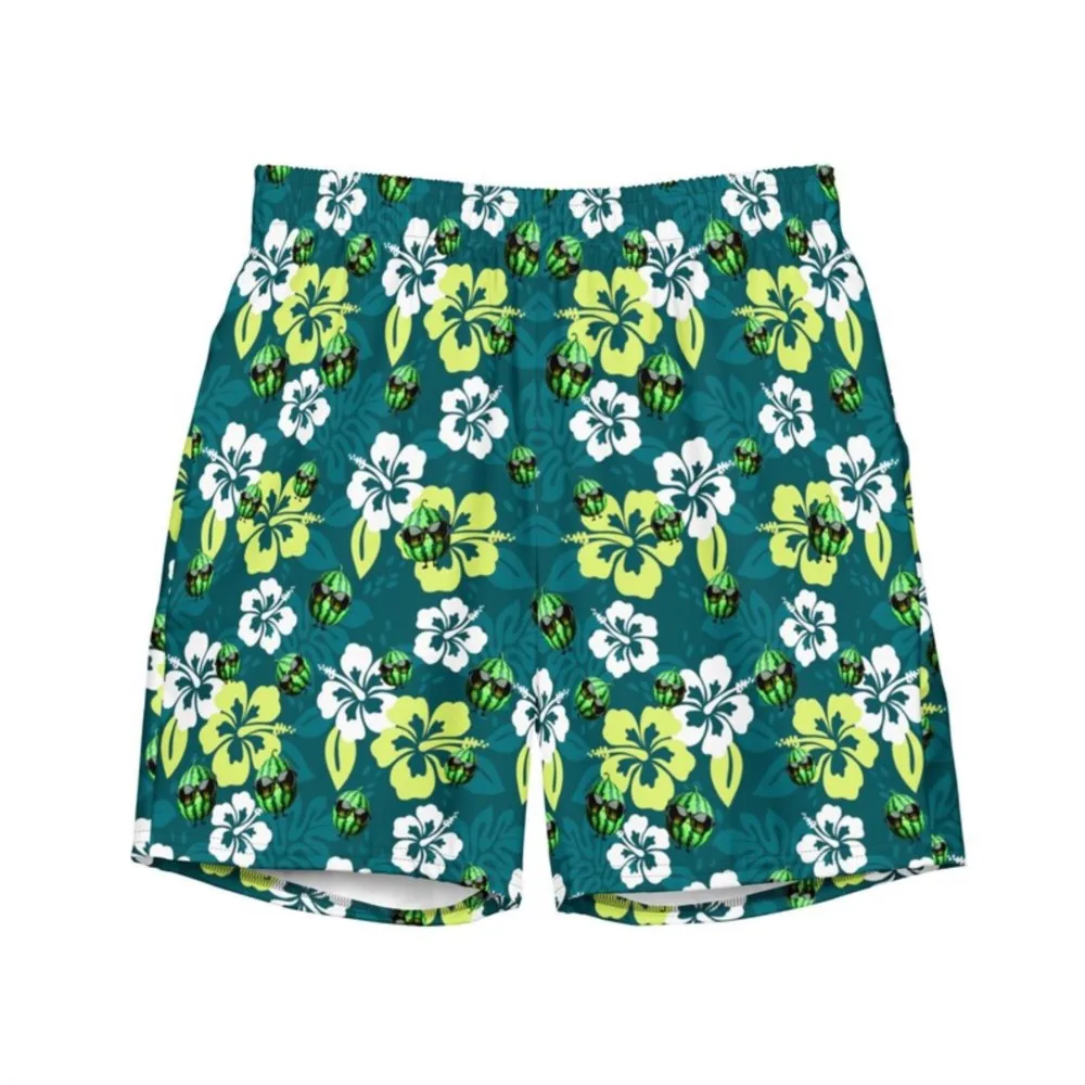 Summer Flower Breathable Quick Drying Loose Beach Shorts Beach Vacation Hawaii Parent Child Vacation Shorts FamilyMatching、kids