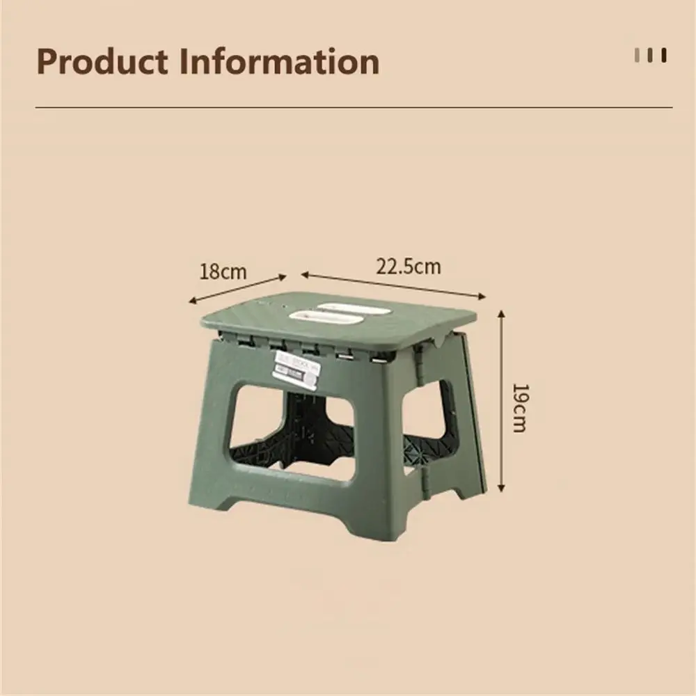 2024 New Adult Children Portable Folding Stool Thickened Plastic Saddle Chair For Outdoor Activities And Fishing