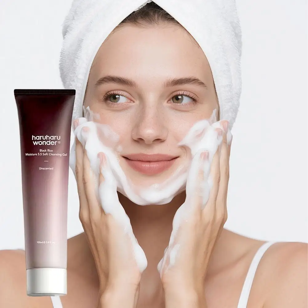 gel-de-limpeza-rico-em-essencia-de-arroz-preto-nutre-suavemente-a-pele-melhora-a-elasticidade-e-o-brilho-facil-de-aplicar-para-limpeza-diaria-da-pele