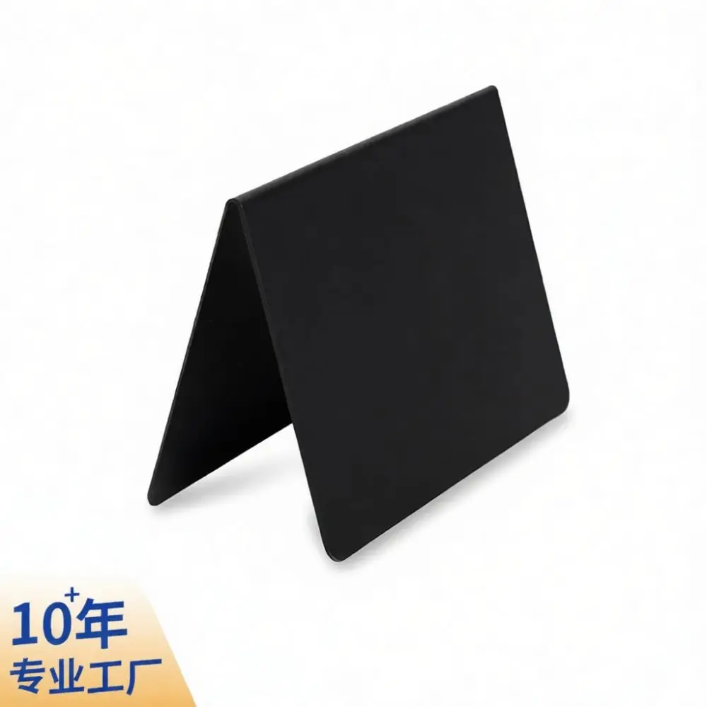 Matte Black Erasable Sign V Shape Table Blackboard Double Sided Message Board For Office Shop Counter Decoration