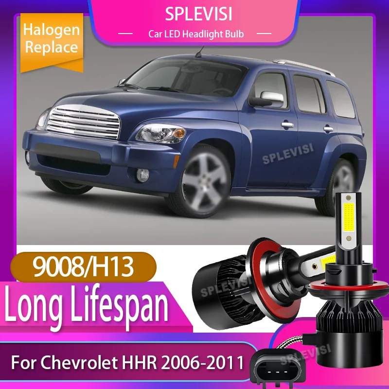 

6000K White LED Headlight Light Bulb Night Driving Cool & Reliable Automotive For Chevrolet HHR 2006 2007 2008 2009 2010 2011