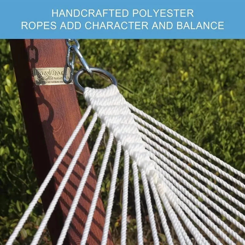 

12 FT Double Quilted Hammock w/Spreader Bars&Detachable Pillow, for Outdoor Patio Backyard Poolside, 450 LBS Weight Capacity