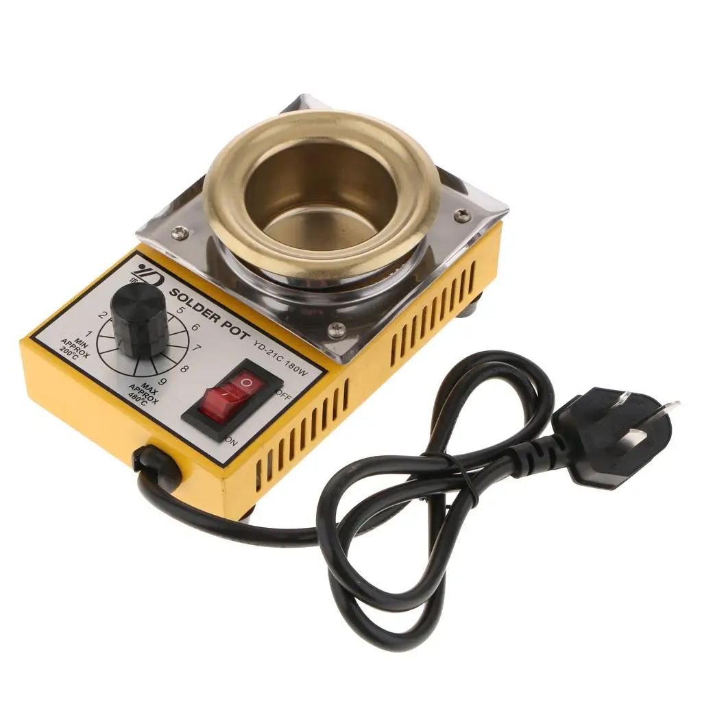 Solder Pot with Electronic Thermostat Tin Oxide Surface Wear Resistant for Lead-free Soldering for ESD Welding Station