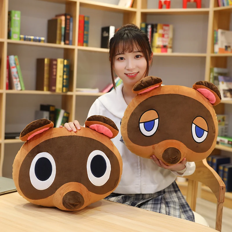 3 New Style Animal Crossing Plush Pillow Doubutsu No Mori Cofa Cushion Tom Nook Foxes Plush Anime Stuffed Doll Gifts Xmas Gift