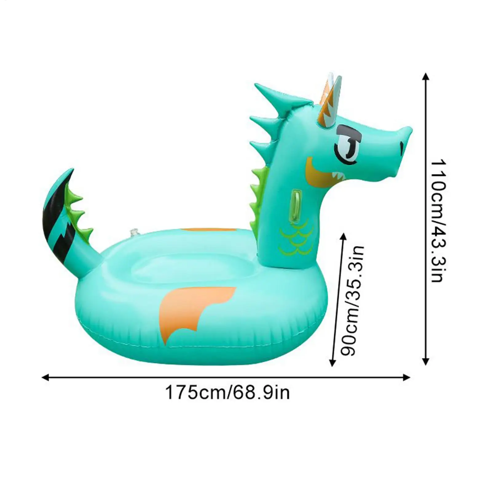 Piscina flutua adulto grande dragão piscina espreguiçadeira praia flutuador água brinquedos espreguiçadeira para crianças adultos jogos de verão ao ar livre lago