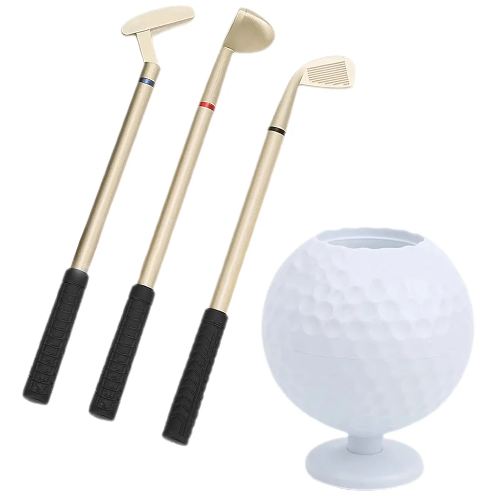 1 مجموعة كرة جولف حامل قلم البلاستيك نادي الغولف القلم سطح المكتب منظم قرطاسية مكتب عمل ديكور هدايا للرجال إكسسوارات الغولف #5