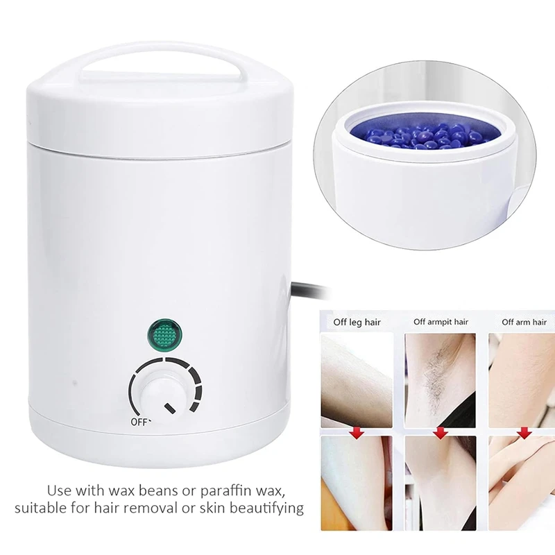 Mini Hair Removal Wax Heater, Unisex Paraffin Wax Heater, Facial Hand Hair Removal Wax Pot Heater US Plug