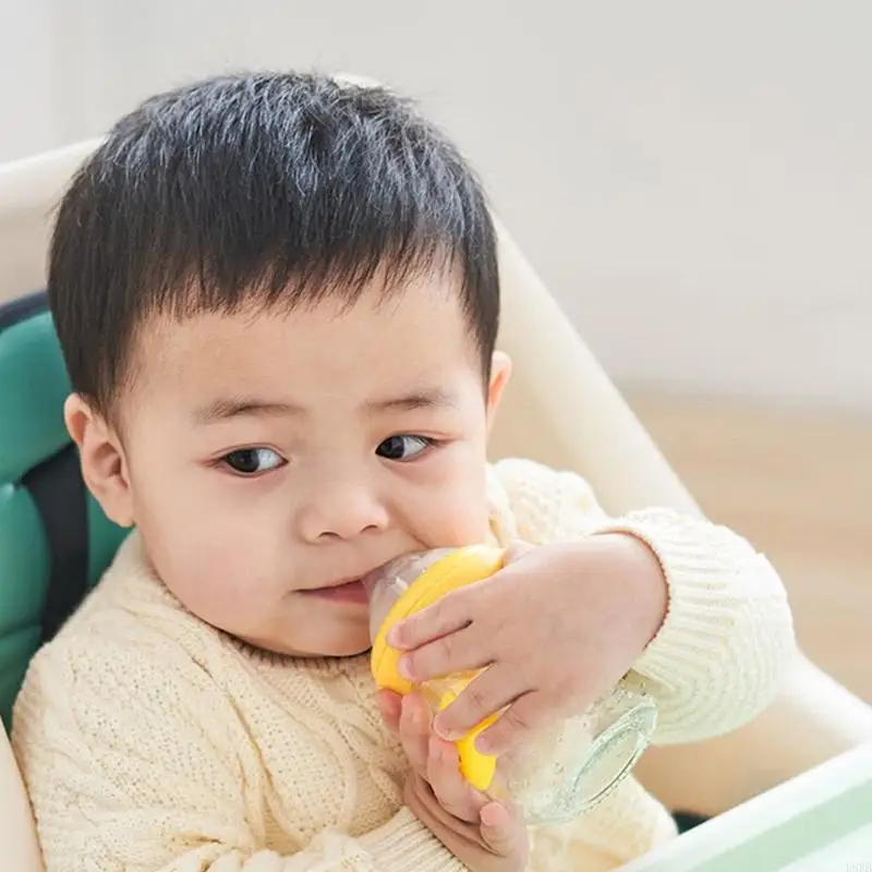 

Safe Glass Baby Feeding Bottle 150ml/5oz Wide Neck Design for Easy Cleaning L8RB