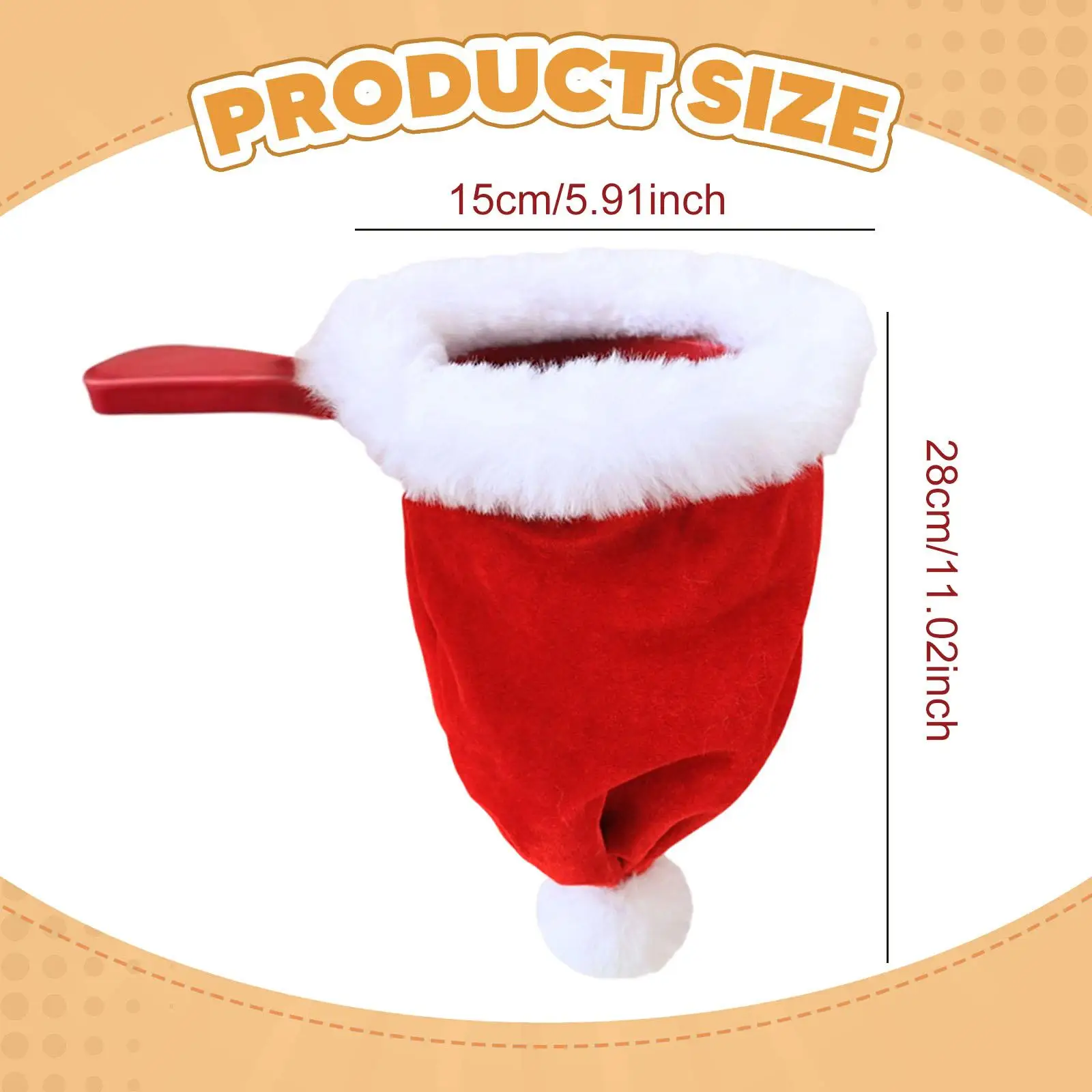 Christmas Hat Appearing Anything Change Bag Stage Party Illusions Gimmick,Santa Hat,for Stage,Party Supplies Xmas Beginner Women