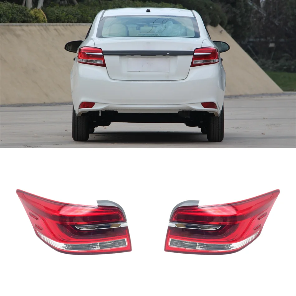 

For Toyota Vios 2017 2018 2019 Car Accessory Brake Light Parts Car Tail Light Assembly Vehicle Taillight Assembly