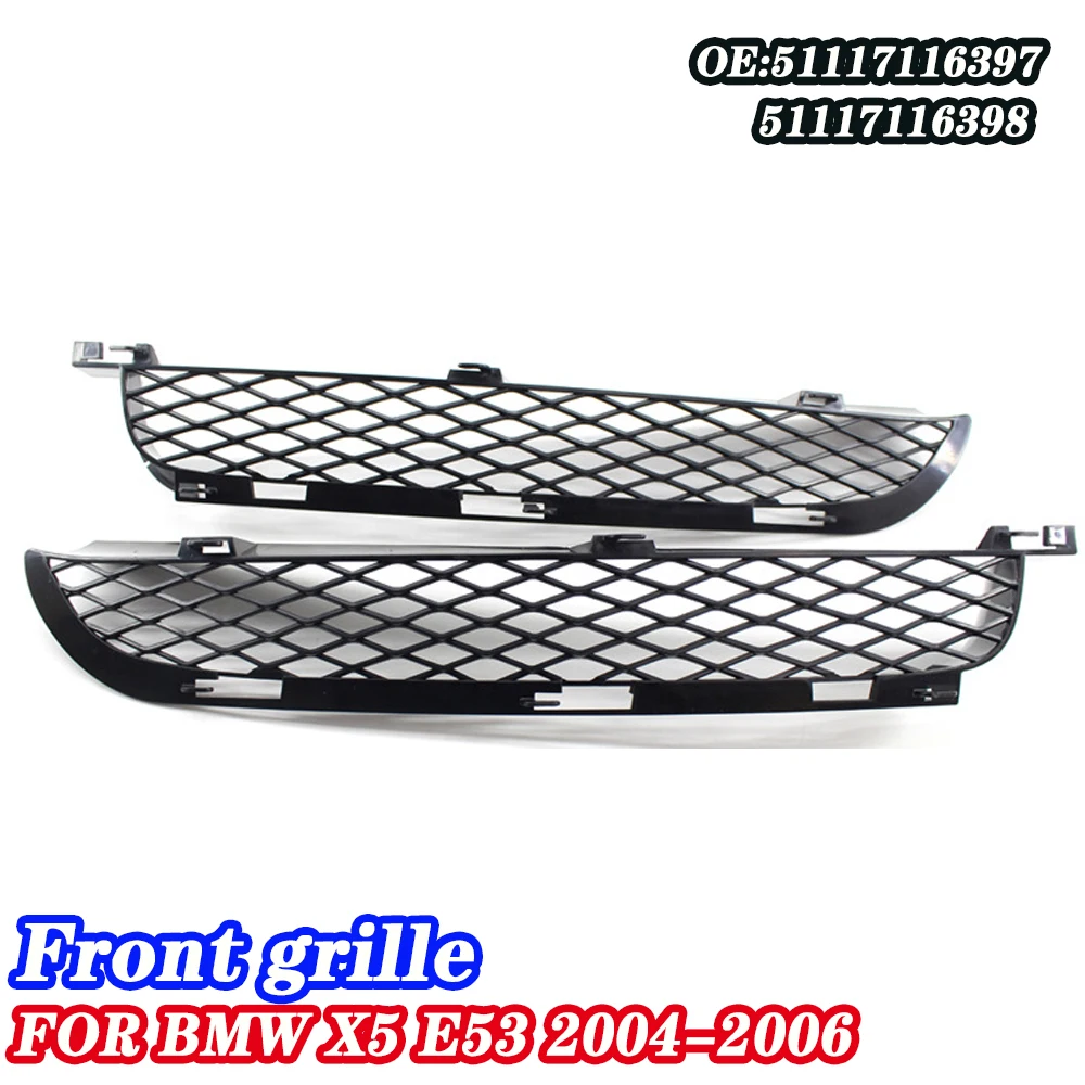 

Applicable To 04-06 BMW X5 E53 Front Bar Ventilation Mesh Ventilation Grille Fog Light Grille 51117116397