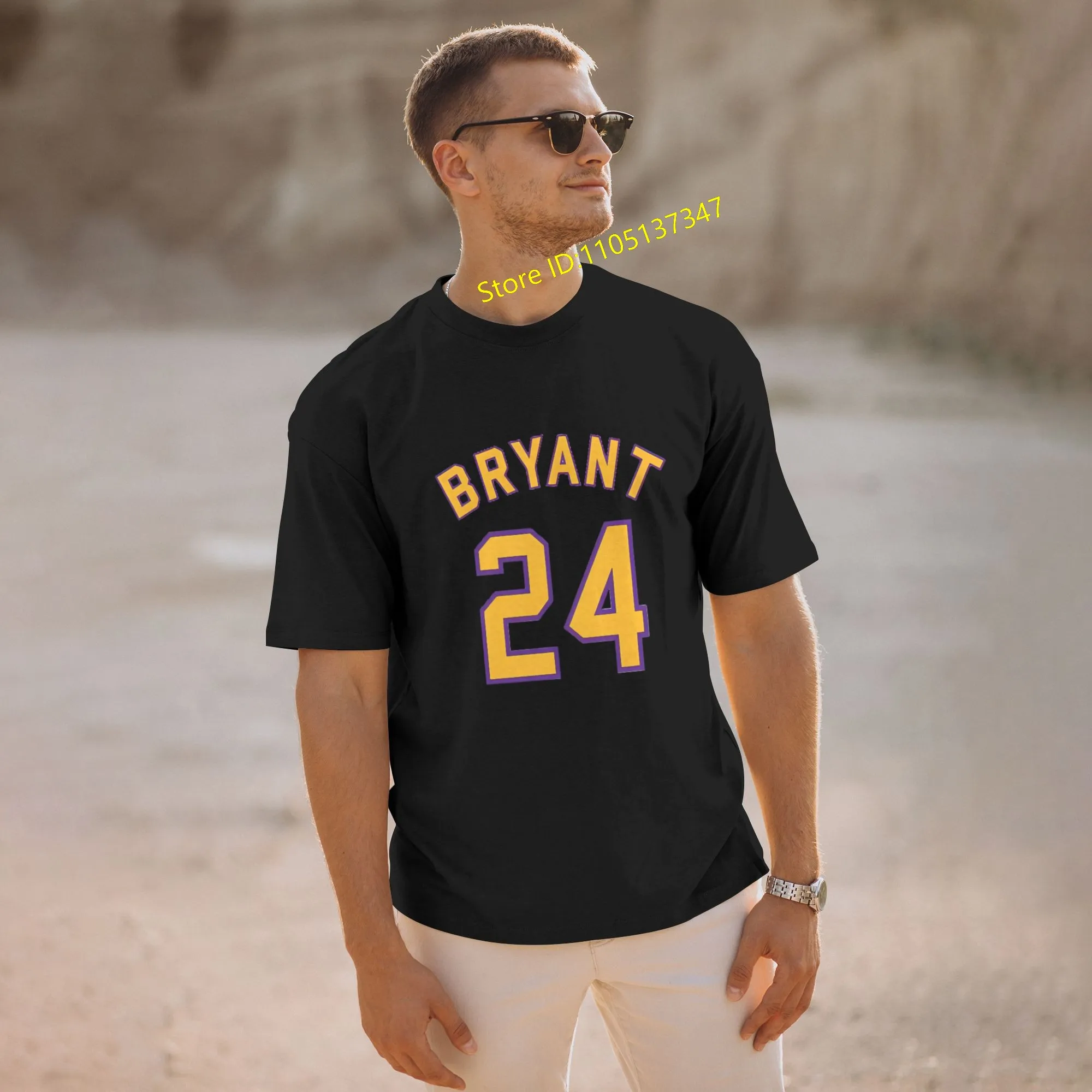 

​​​​​​Personalized customized Kobe Bryant men's 100% cotton casual comfortable round neck short-sleeved T-shirt