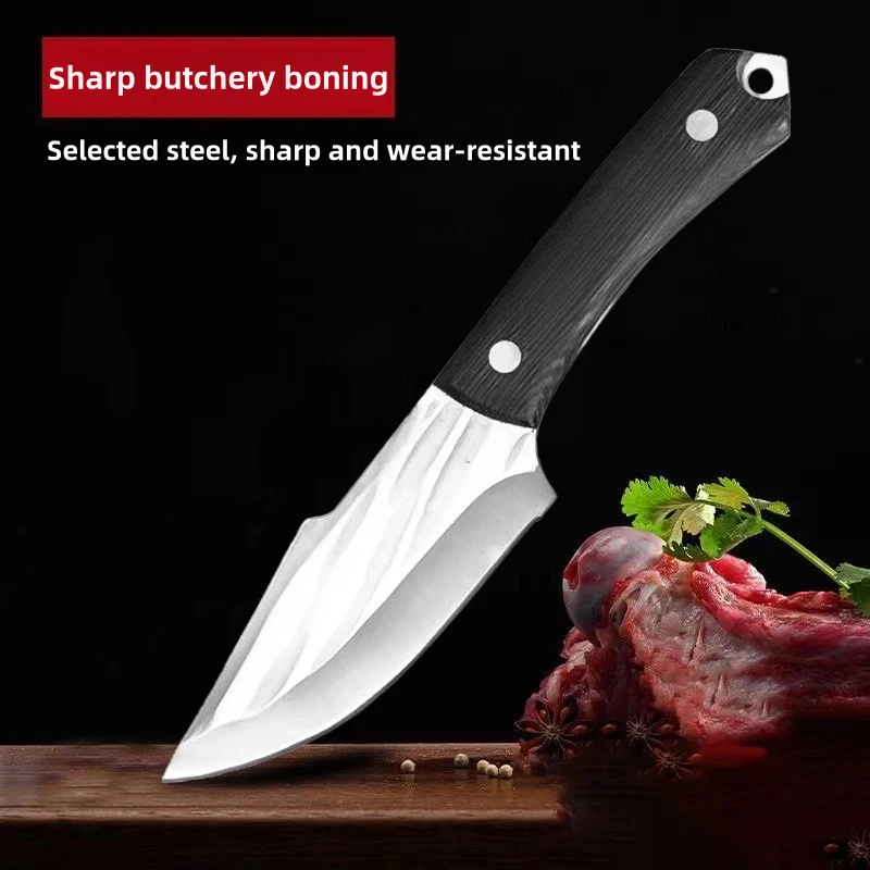 Handmade Forged Knife Stainless Steel Boning Knives Fruit Slicing Knife Meat Cleaver Kitchen Knife Fish Knife Cooking Knife