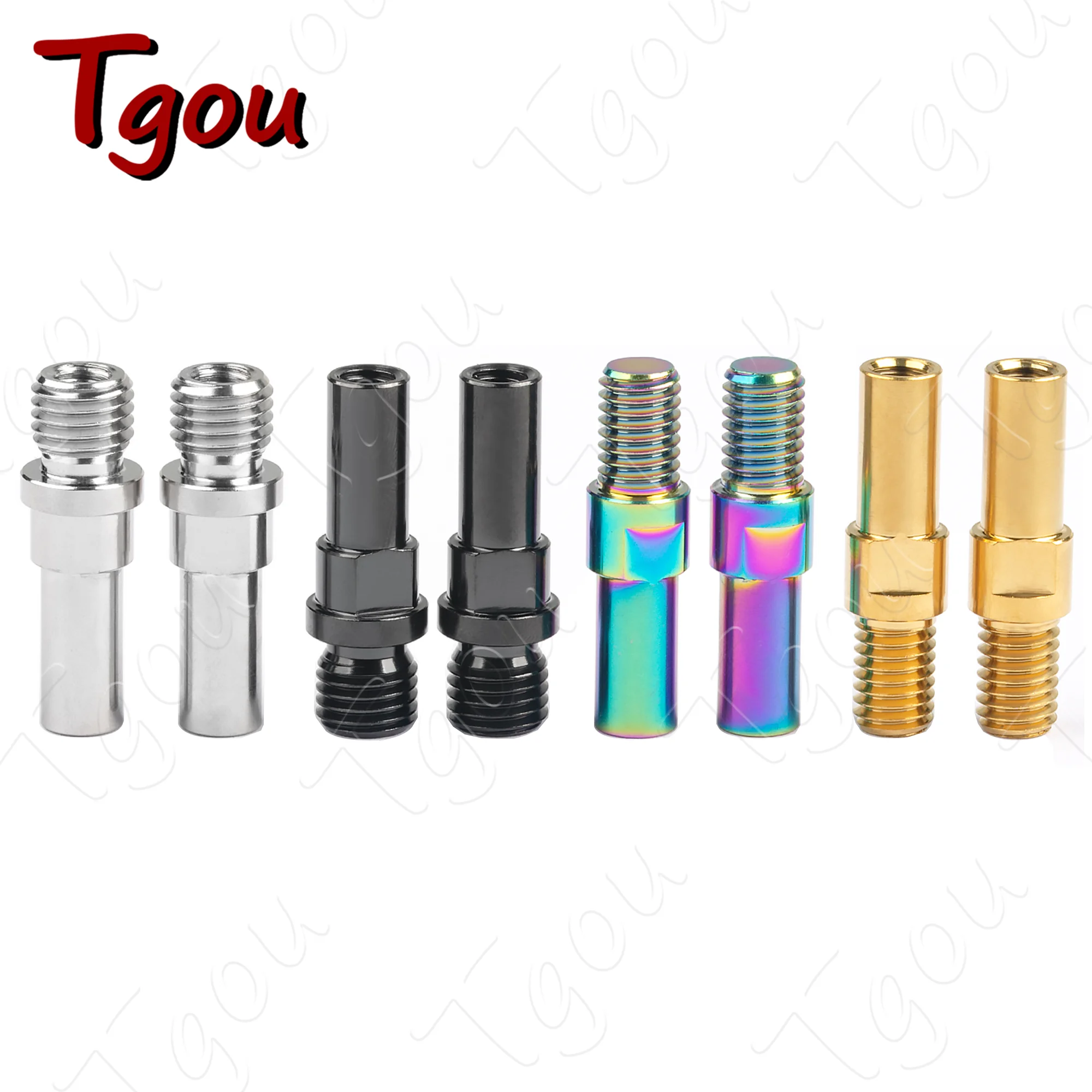 Tgou V 브레이크 베이스 포스트, 티타늄 MTB, BMX, Ti 스터드 볼트, 자전거 서비스 부품, M8, M10 피치, 1.25mm, 1 쌍