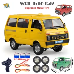 Nowy WPL D42 1:10 RC Car 2.4G pilot Drift Light On-road wspinaczka RC Trucks elektryczny samochód 1/16 zabawki dla dzieci hobby