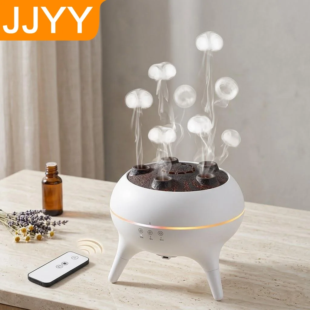 

Ultra Quiet Mist Aroma Diffuser 7 Color LED Jellyfish Design Humidifier Automatic Shutoff Bedroom Home Decor