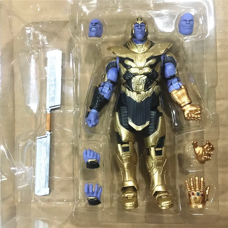 Shfiguarts Thanos Figure Avengers Infinity War Bjd Action Figures Collectable Model Toy For Birthday Gift Desktop Ornament