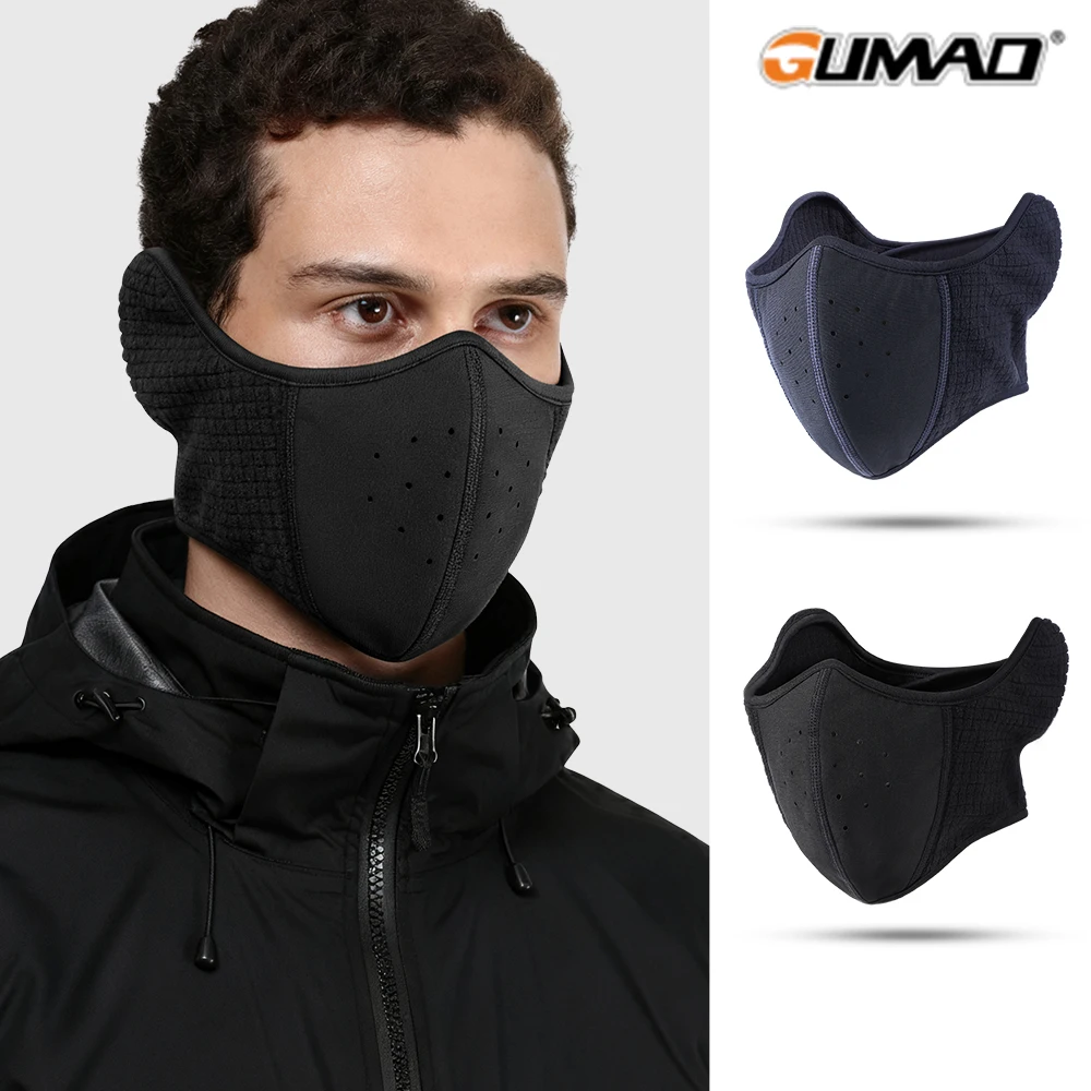 Winter Fleece Face Cover Ear Cover Neck Warmer Windproof Breathable Hunting Hiking Cycling Ski Snowboard Scarf Balaclava Warm