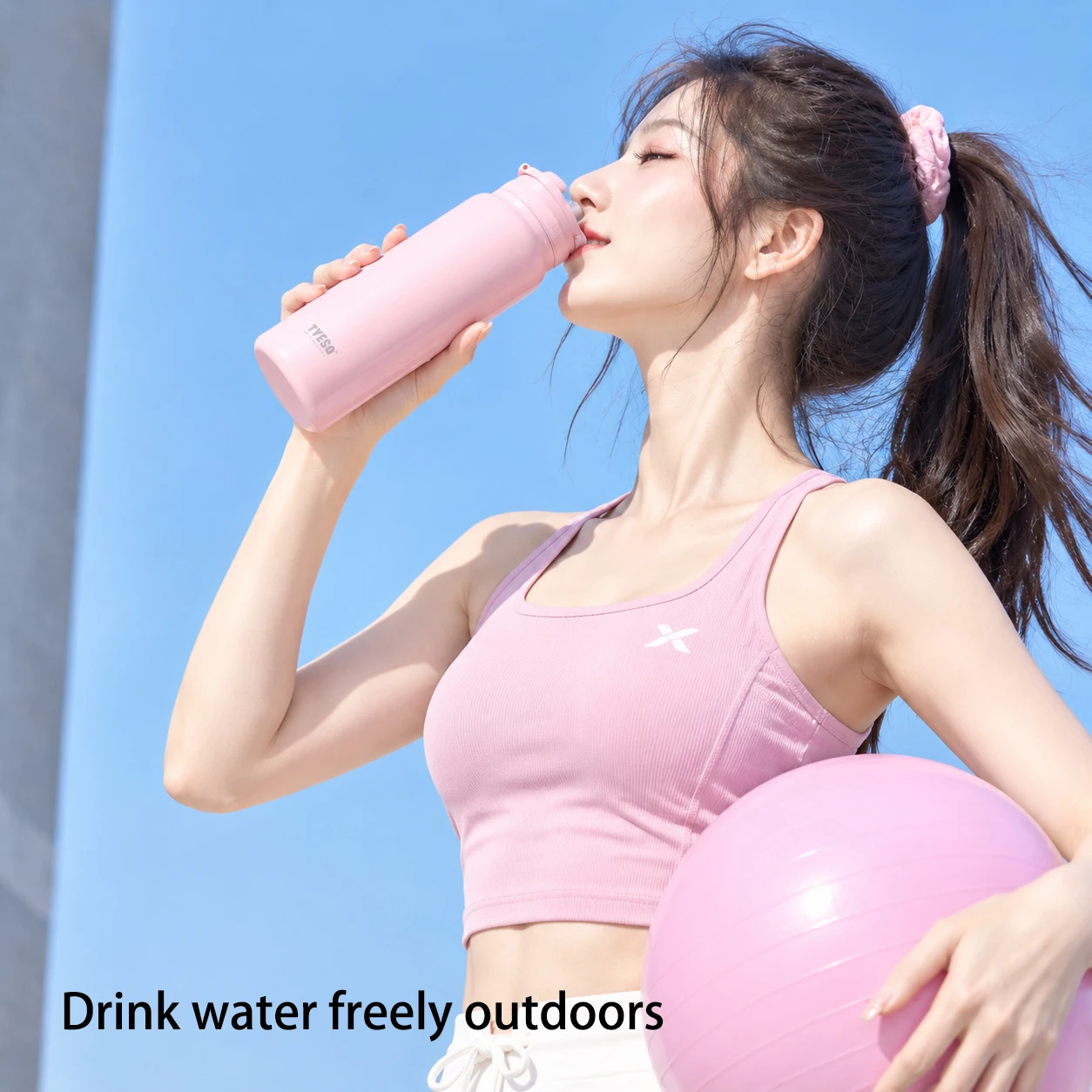 TYESO Thermos Bottle Car Insulated Flask Water Tumbler for Outdoor Sports Travel Vacuum Flasks Stainless Steel Thermal Cup