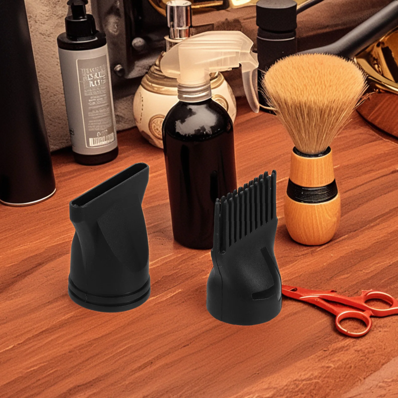 

2Pcs Hair Dryer Nozzle Universal Diffuser Travel Size Even Heat Distribution High Temp Resistant Compatible Tools Accessories