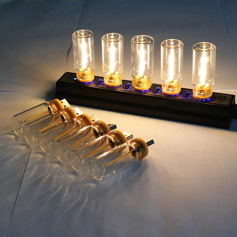 

1PC Bedroom DIY Decoration USB Night Light Atmosphere Light Edison Bulb Incandescent Lamp LED Filament Light Bulb