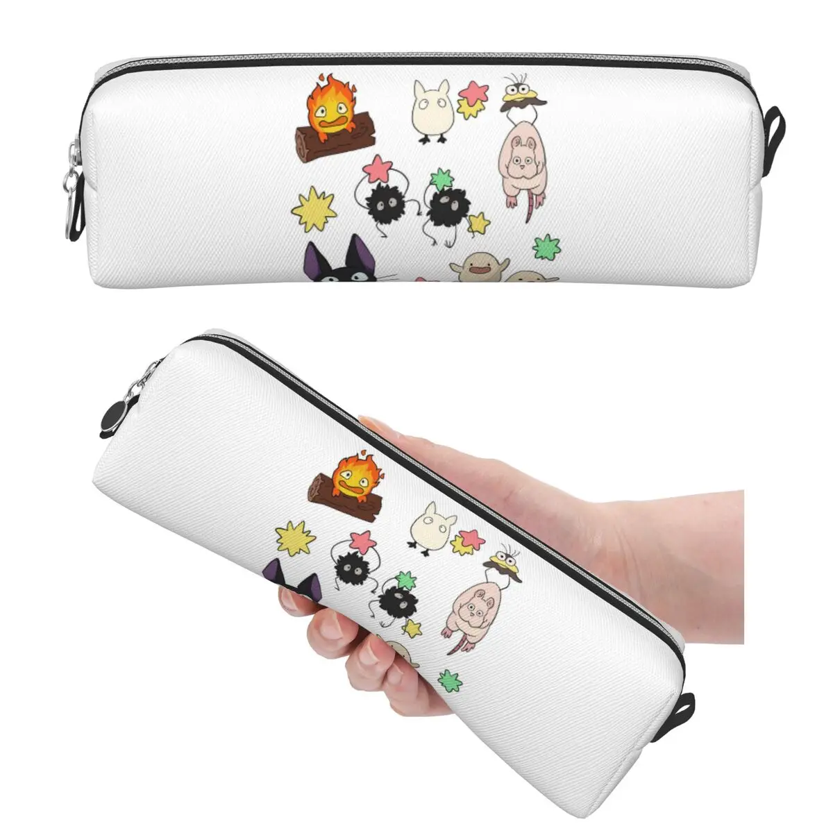 Niedliche Ghibli Design Pack FANART Federmäppchen für Schüler, Schule, Stiftbox, Bleistiftbeutel, große Aufbewahrungstasche, Stifthalter