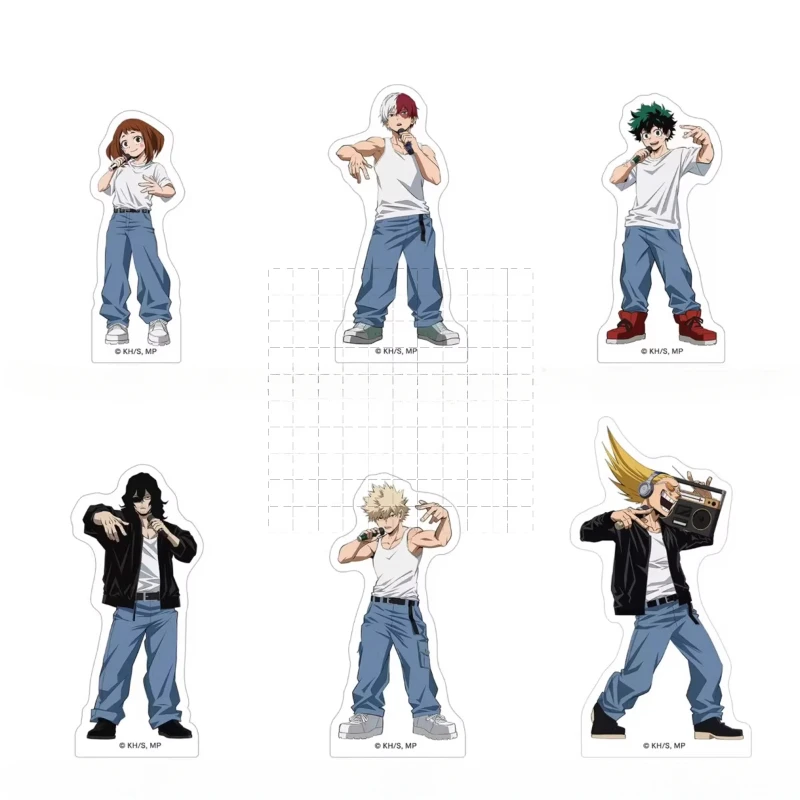 Game Todoroki Shouto Uraraka Ochako Midoriya Izuku Acrylic Stand Doll Anime Bakugou Katsuki Figure Model Plate Cosplay Toy Gift