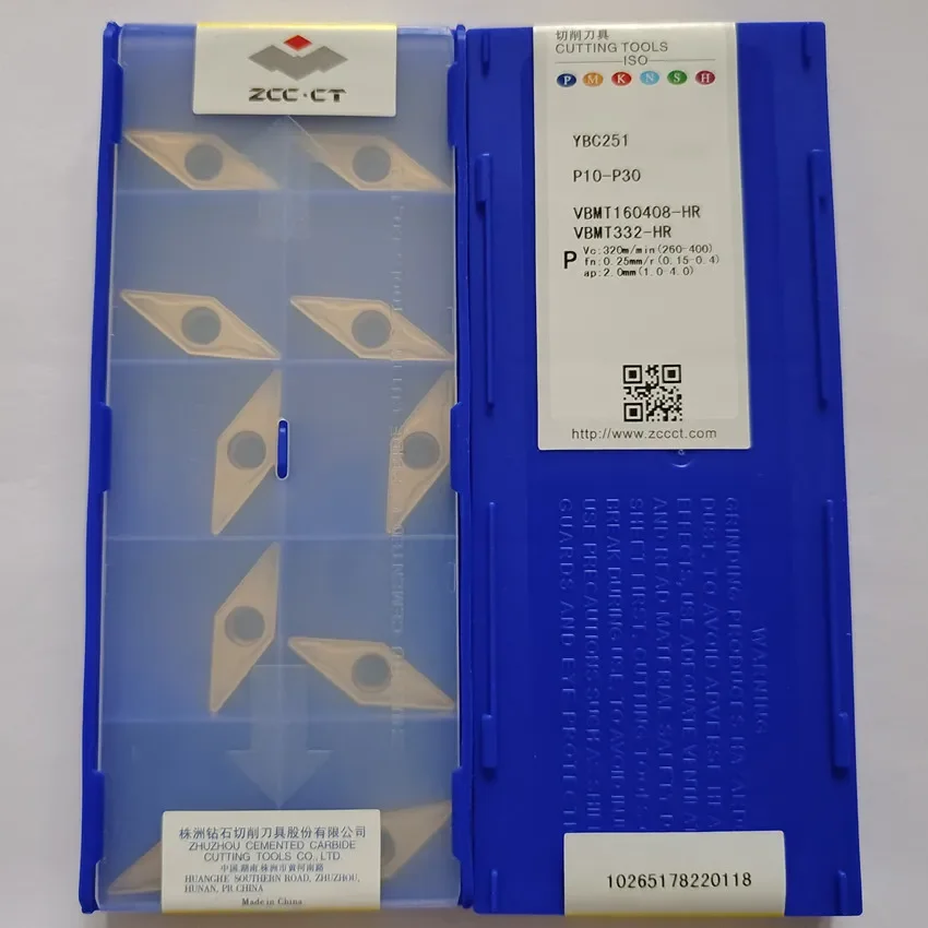 

VBMT160404-HR YBC251/VBMT160404-HR YBC252/VBMT160408-HR YBC251/VBMT160408-HR YBC252 ZCC.CT CNC carbide inserts turning tools