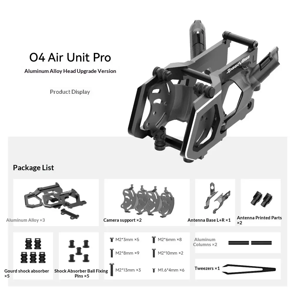SpeedyBee Master5 V3 5-inch Frame O4 Pro Air Unit F405 V5 FC ICM42688 Gyro FPV DIY Accessories