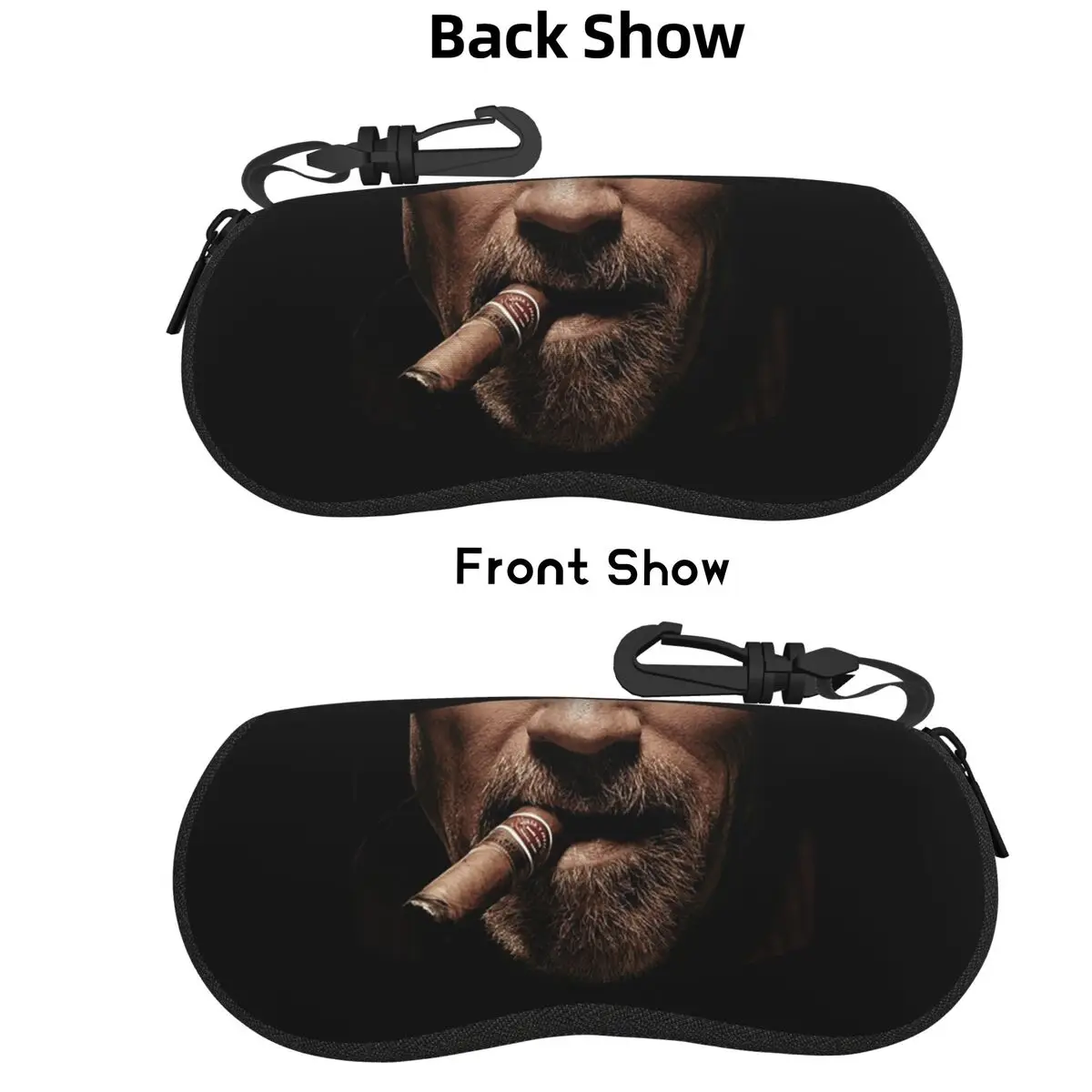 

Arnie CigarFace Shell Glasses Case Portable Sunglasses Box Women Men Soft Eyeglasses Bag Pouch
