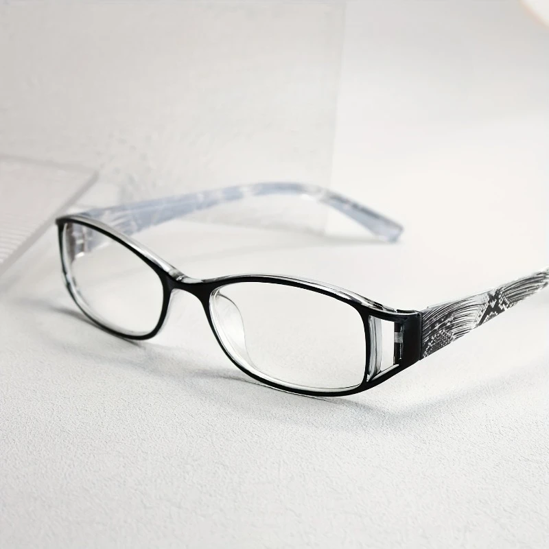 [+100~+400] Blumenmuster Anti-Blaulicht-Lesebrille, Modische Brille für Männer und Frauen, Kleine Gleitsichtbrille – Detail 3