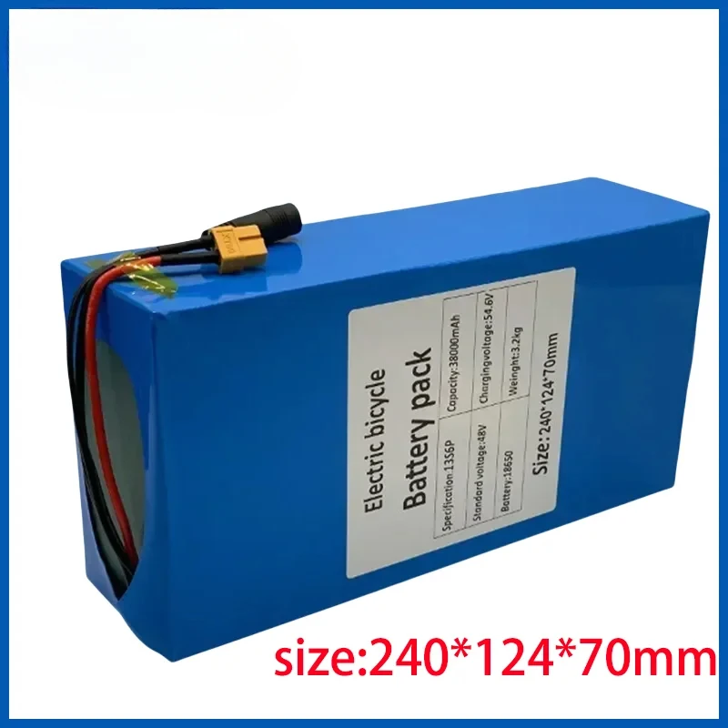 48V 38000mAh 2000W For Electric, Scooter and Bicycle Battery  Built-in 50A BMS+charger 48V 38ah 13s6p Lithium-ion Battery Pack