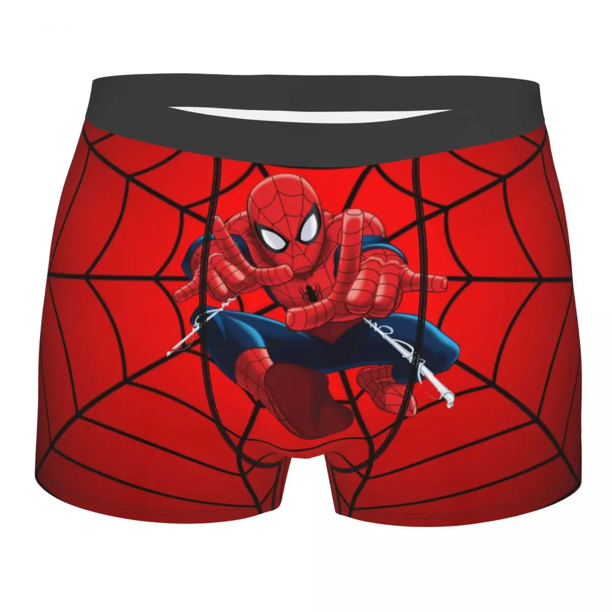 Spider Man Underwear Male Printed Customized Boxer Briefs Shorts Panties Breathable Underpants