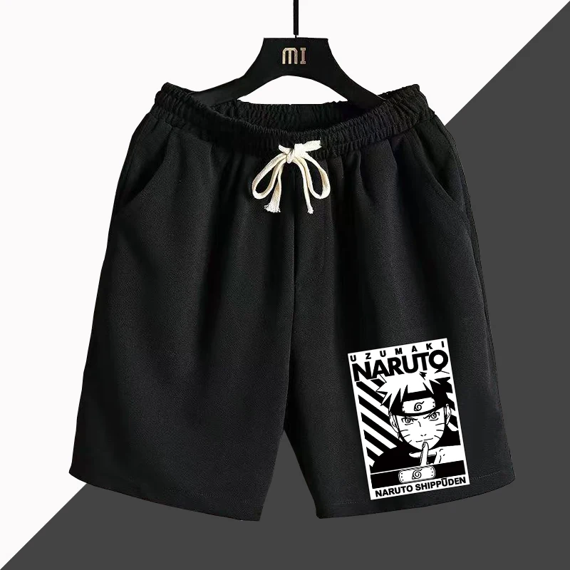 

Summer Japanese Anime Printed Casual Shorts Men's and Women's Cotton Trend Comfortable Loose Sports Five Quarter Pants