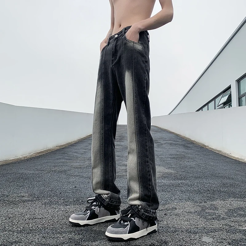 

Мужские джинсы American Sle Straight Leg: Новинка весна-осень, модный бренд, стильные, зауженные, длинные, в уличном стиле