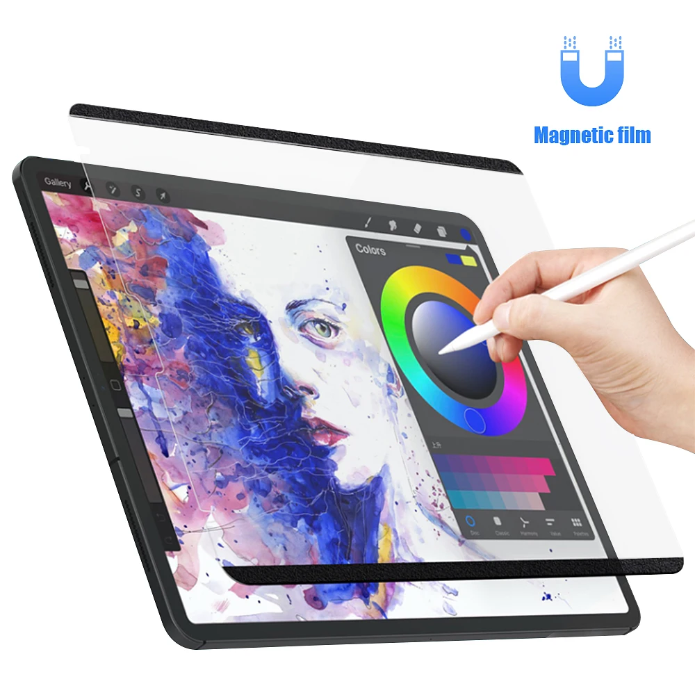 Screen Protector Film Magnetic Paper Texture Film Removable Low Reflective for Ipad Pro 11 Air 4 10.9 9th Generation