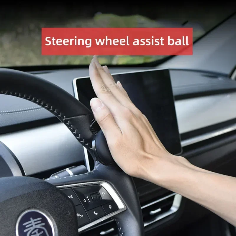 360° Car Steering Wheel Spinner Knob Silicone Power Handle Ball Booster for Effortless Steering Car Accessories