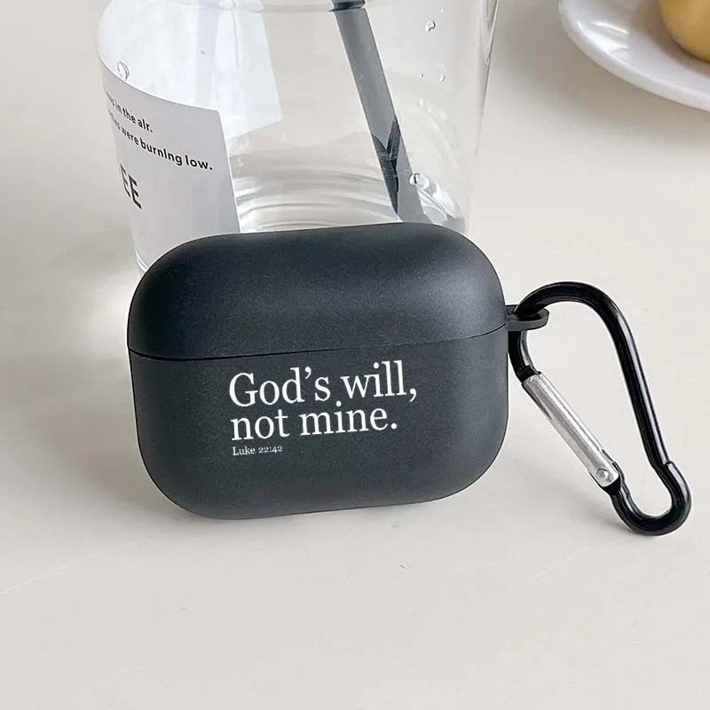 Custodia per cuffie ispiratrice Christian Faith per Apple per Airpods 1/2 3 4 Pro e Pro2 Custodia per auricolari Regali per uomini e donne