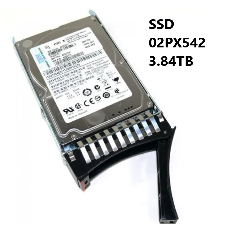 NEW SSD 02PX542 3.84TB SAS 12Gb/s 2.5-inch Solid State Drive with Carrier for I+BM FlashSystem 5015 5035 and Storwize V5000E