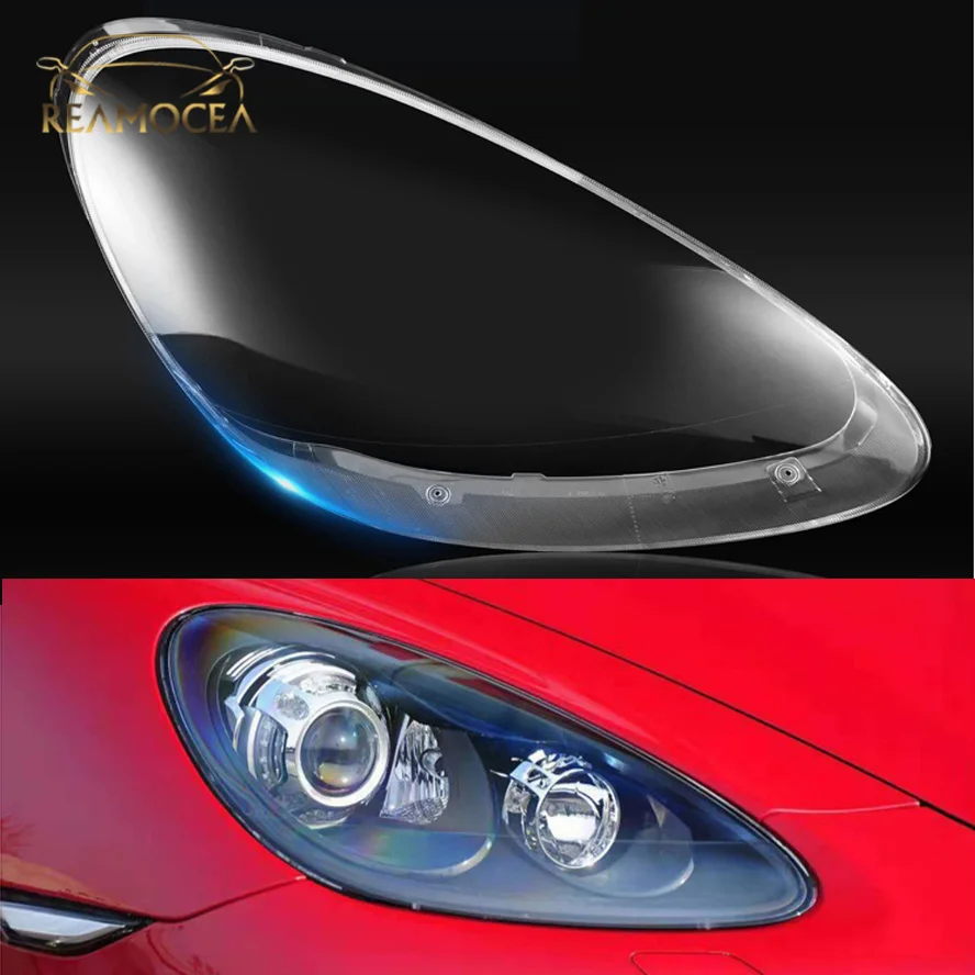 

Reamocea 1Pc Car Clear Headlight Lens Cover Replacement Head Light Lamp Cover Shade Fit For Porsche Cayenne 2011 2012 2013 2014