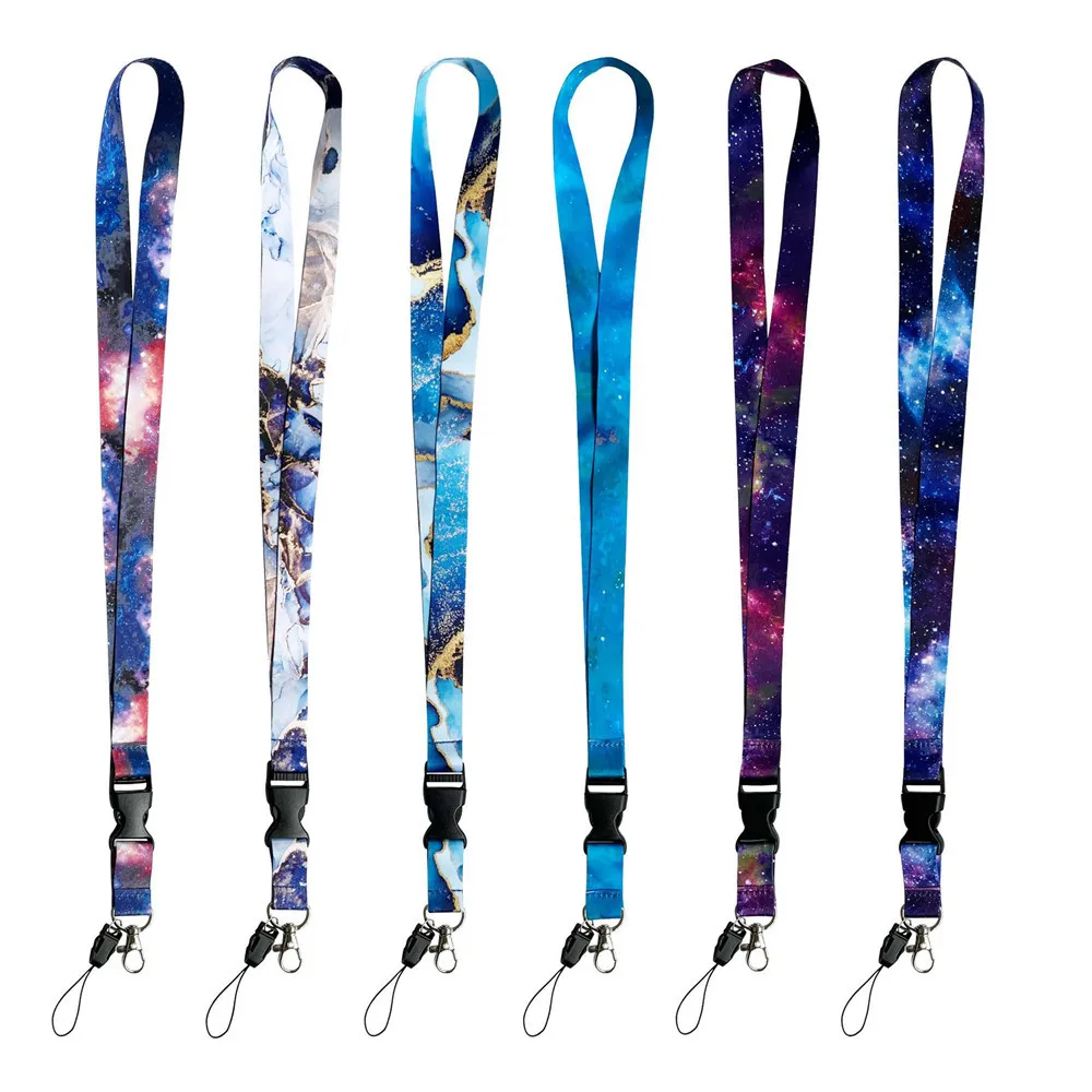 Arry Sky Elements Colorful Neck Straps Keychain Phone Lanyards Keychain Cell Phone Rope Lanyard Anti-Lost Lanyard Badge Holder