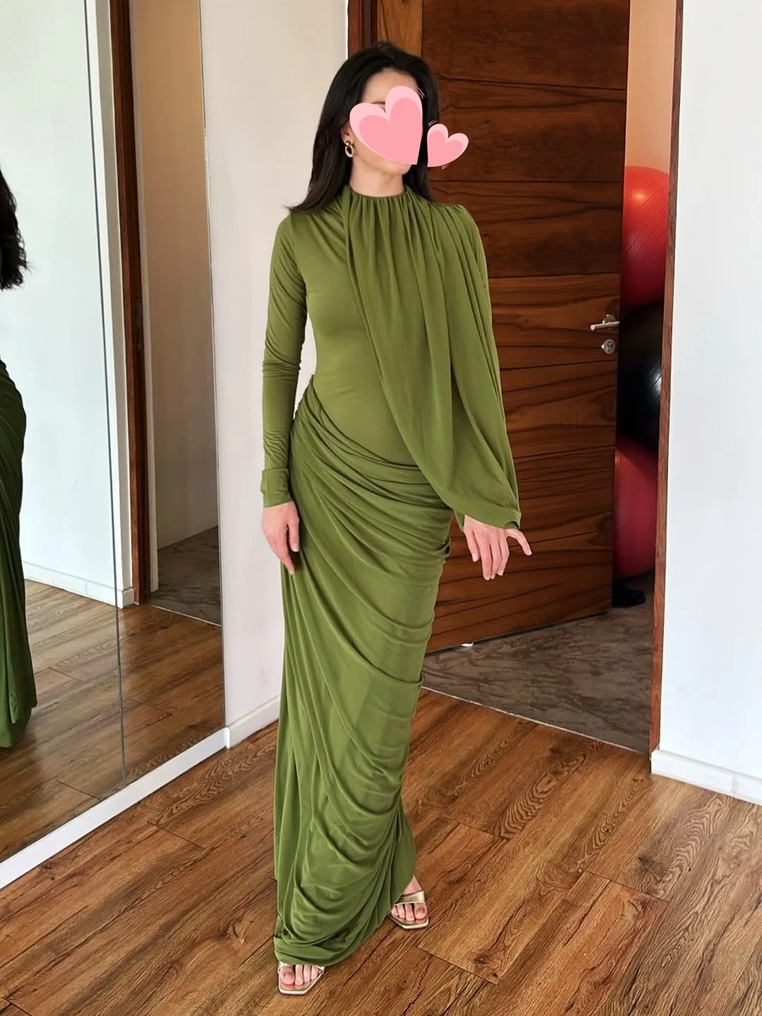 

Oisslec Prom Dress Elegant Vintage Sweet Green Chiffon Cape New Customized Formal Occasion Prom Dress Evening Party Gowns
