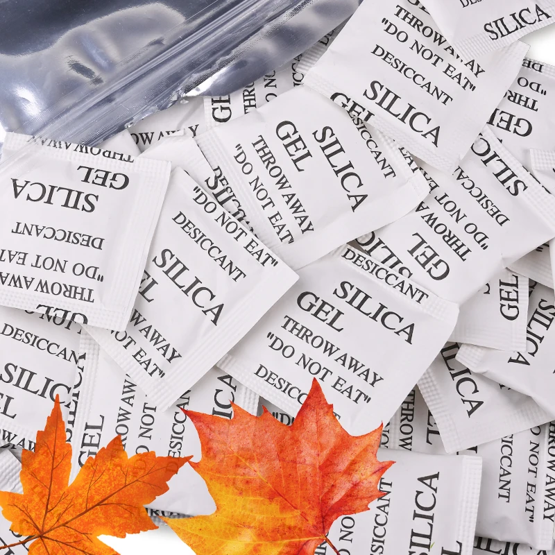 1g/3g/5g 50/100 packs Non Toxic Composite Paper Silica Gel Desiccant Damp Kitchen Room Living Moisture Dehumidifier Absorber Bag