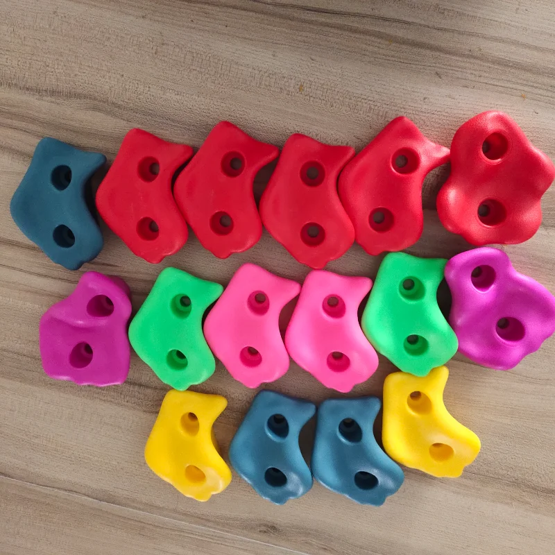 

10Pcs/Set Climbing Rock Toys For Children Wall Stones Hand Foot Holds Grip Kits Kids Outdoor Indoor Playground Plastic Rocks