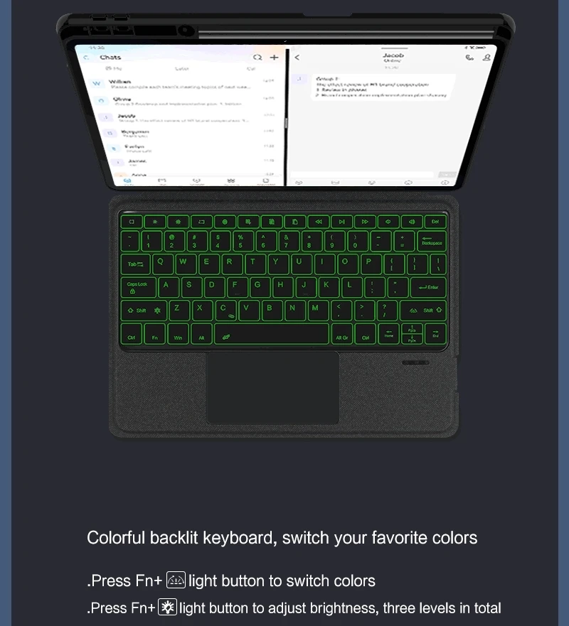 Magic Keyboard Spanish Russian Korean Arabic Portuguese French iPad Keyboard for iPad Pro 11 13 iPad Air 11 13 5 4 iPad 10th P11