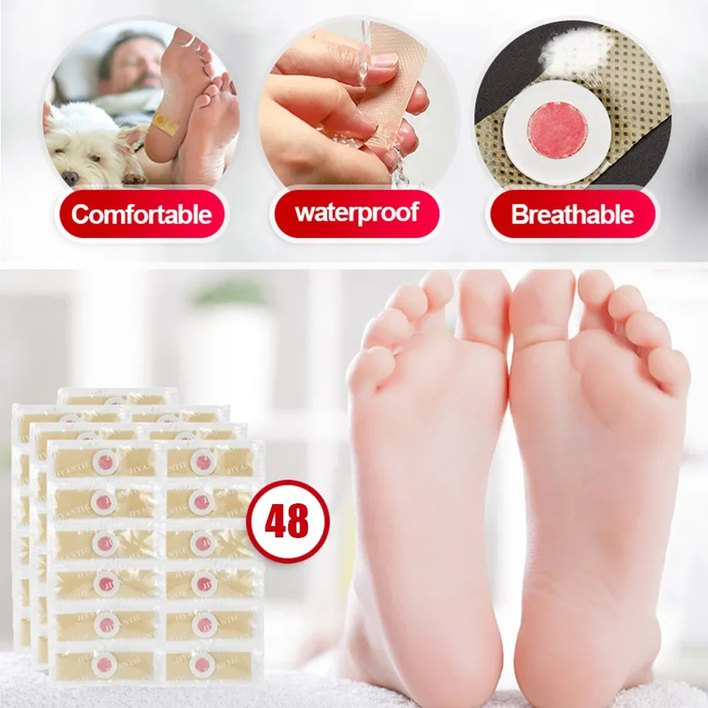 

48Pcs/Set Foot Care Stickers Medical Plaster Chicken Eye Corns Patches Removal