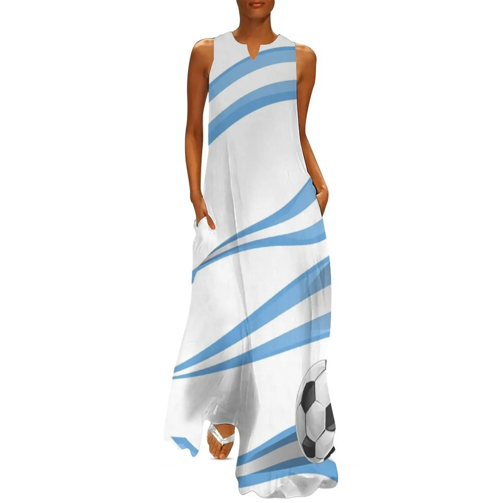 Soccer with Argentina flags Long Dress dress women summer 2025 women formal occasion dresses